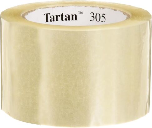 3M Tartan Box Sealing Tape 305 ، واضحة ، واجب الضوء ، دائمة ، 2.83 في × 109.36 ياردة (72 مم × 100 م) ، 24 لفات/حالة in Saudi Arabia