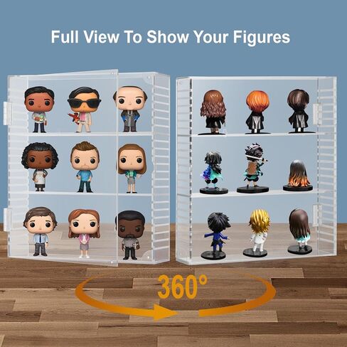 Clear Acrylic Action Figure Display Case,Wall Mounted or Desktop Dustproof Display Cases for Collectibles in Saudi Arabia