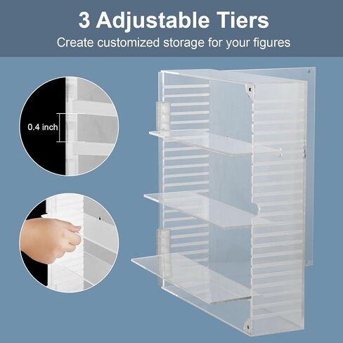 Clear Acrylic Action Figure Display Case,Wall Mounted or Desktop Dustproof Display Cases for Collectibles in Saudi Arabia