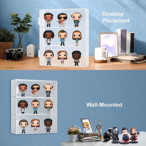 Clear Acrylic Action Figure Display Case,Wall Mounted or Desktop Dustproof Display Cases for Collectibles in Saudi Arabia