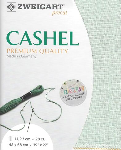 Precut Zweigart Cashel 28 Count Antique White 3281/101. Needlework Canvas, Cross Stitch Fabric, Embroidery Canvas 100% Linen in Kuwait