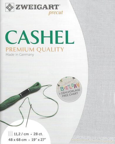 Precut Zweigart Cashel 28 Count Antique White 3281/101. Needlework Canvas, Cross Stitch Fabric, Embroidery Canvas 100% Linen in Kuwait