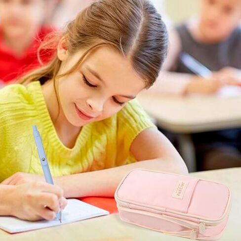 Aesthetic School Supplies with Pencil Pouch - 57 Pcs Cute College Essentials Set, Big Capacity Pen Case, Eraser Holder, Pastel Highlighters, Bible Study Journaling Stationary Kit for Girls Teens in Saudi Arabia