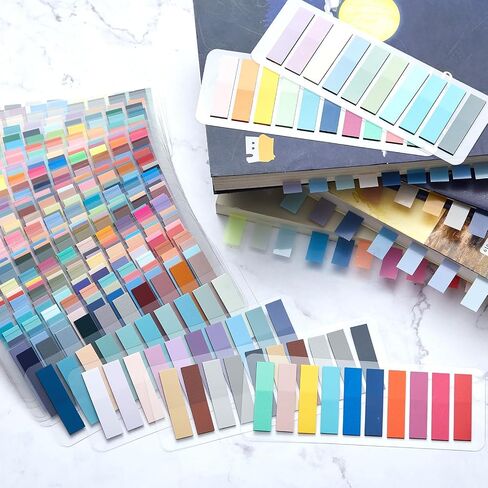 ReliThick 8000 Pcs annotation tabs Sticky Tabs for Books Transparent Sticky Notes Multi Colored Writable Page Markers Book Flags Strip for Annotating Reading Supplies Bookish Gift(Gradient Color) in Saudi Arabia