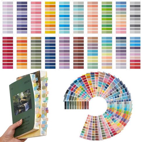 ReliThick 8000 Pcs annotation tabs Sticky Tabs for Books Transparent Sticky Notes Multi Colored Writable Page Markers Book Flags Strip for Annotating Reading Supplies Bookish Gift(Gradient Color) in Saudi Arabia