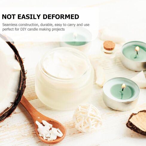 Beavorty 12pcs Candle Jar Candle Containers with Lid Empty Round Candle Tin 4 Oz Candle Wax Round Metal Containers Cookie Tins Candle Storage Tins Canning Kit Tea Travel Cup Aluminum in Saudi Arabia
