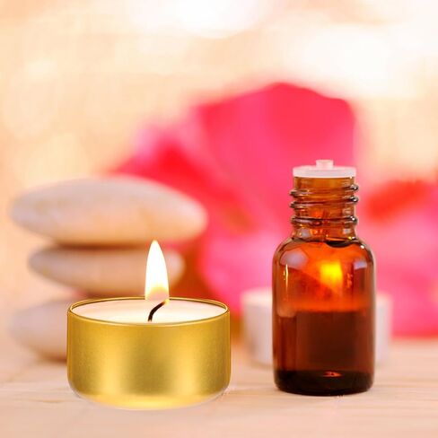 Beavorty 12pcs Candle Jar Candle Containers with Lid Empty Round Candle Tin 4 Oz Candle Wax Round Metal Containers Cookie Tins Candle Storage Tins Canning Kit Tea Travel Cup Aluminum in Kuwait