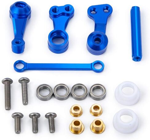 Aluminum Steering Bellcrank Assembly Set Compatible with Tamiya CC01 1/10 RC Crawler Car Upgrade Parts Metal Steering Assembly Kit (Black) in Kuwait