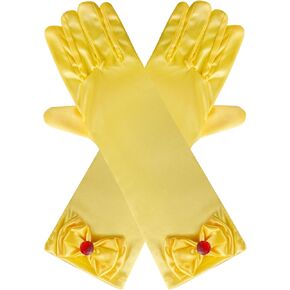 hoyuwak Princess Gloves Bow Gloves Costume Gloves Princess Dress Up Gloves for Birthday Halloween Party Wedding