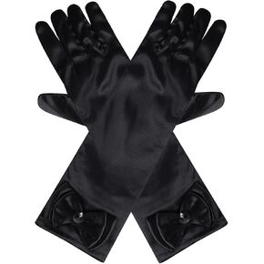 hoyuwak Princess Gloves Bow Gloves Costume Gloves Princess Dress Up Gloves for Birthday Halloween Party Wedding