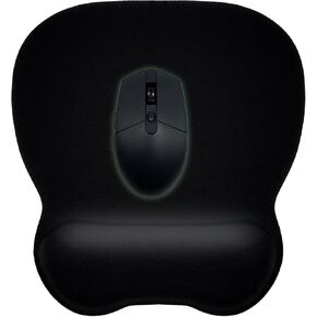 Ergonomic Mouse Pad with Gel Wrist Rest, Comfortable Mousepad with Smooth Wrist Support Surface and Non-Slip PU Base for Pain Relief, for Computer, Laptop, Office & Home