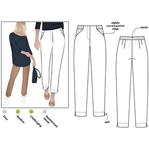 Style Arc Sewing Pattern - Sadie Pant (Sizes 18-30)