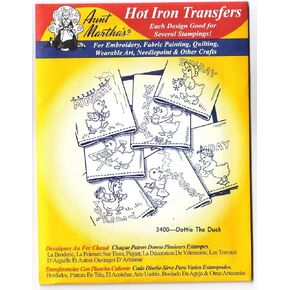 Dottie The Duck Aunt Martha's Hot Iron Embroidery Transfer