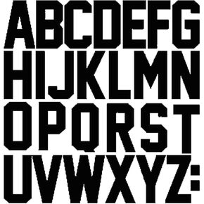 4set 2 Inch Vinyl Iron on Letters Heat Transfer Letters Alphabets for Clothing T-Shirt Bag（Black）…