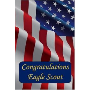American Flag Congratulations Card for Eagle Scout