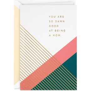 Hallmark Signature Mothers Day Card or Birthday Card for Mom (Good at Being a Mom)
