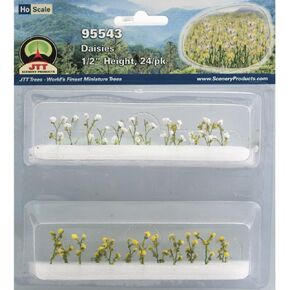 Flowering Plants Daisies HO Scale Hobby Train Sceneries