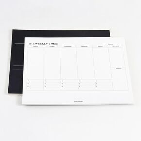 60 Sheets Tear Off Undated Weekly Planner B5 Memo Pad Monthly & Weekly To Do List Notepad B5 Tear Away Design (B5 weekly+B5 monthly)