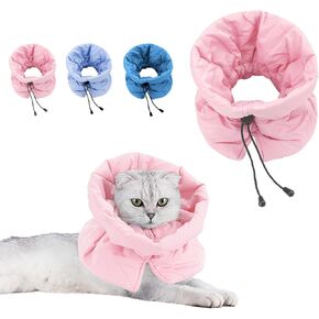 Cat Recovery Collar, Soft Adjustable Cone for Cats and Kittens, Lightweight Waterproof Elizabethan Collar for After-Surgery Care, Prevent Licking and Scratching, Neck Protector for Pets（Purple,M） in Kuwait