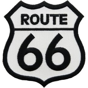 Route 69 Embroidered Patch Iron-On Sexy Highway Road Sign Parody 66 Biker Emblem