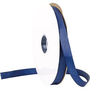 5/8 Inch Navy Blue Grosgrain Ribbon for Gift Wrapping, 100 Yards High Density Craft Ribbon for Wedding, Gift Wrapping, Holiday Decoration, Bow Making, Wreath, DIY Sewing