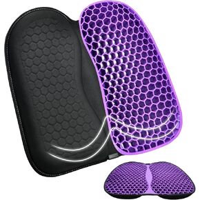 Gel Seat Cushions for Office Chairs Desk Chair Wheelchair Cushion - Tailbone Pain Relief Cushion Cool Breathable Without Sweating Non-Slip Cover Ergonomic Seat Cushion