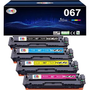 067 Toner Cartridges Set Replacement for Canon 067 Toner Fit for Canon Color imageCLASS MF656Cdw, MF654Cdw, MF653Cdw, LBP633Cdw and LBP632Cdw (Black,Cyan,Magenta,Yellow-4 Pack)
