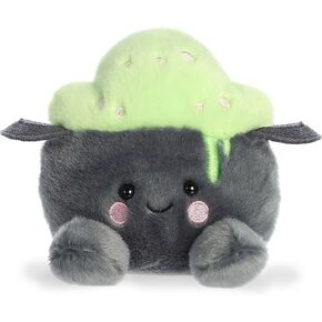 AURORA® Spooky Palm Pals ™ Bubbly Cauldron ™ المحشو بالحيوان - اللعب بحجم الجيب - متعة قابلة للتحصيل - رمادي 5 بوصات