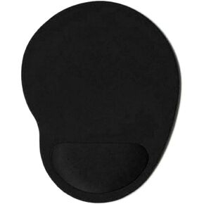 Black Mice Mat Computer Game Mouse Wrist Pad Solid Color Ergonomic Comfortable Gel Wrist Support Desk Pads, Desk Accessories and Workspace Organizers