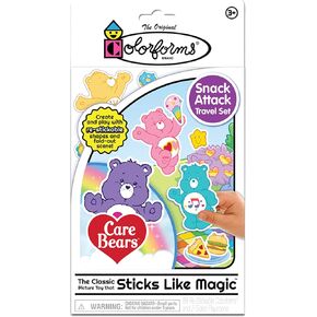Colorforms Travel Set Care Bears Arts & Crafts Reusable Sticker Book for Kids & Toddlers, Ages 3+