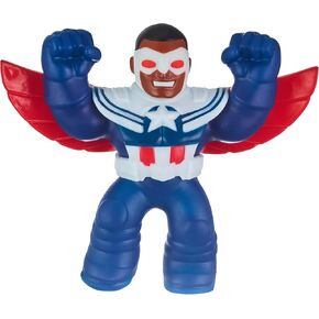 Heroes of Goo Jit Zu Marvel Hero Pack. Captain America - Sam Wilson - Squishy 4.5" Tall