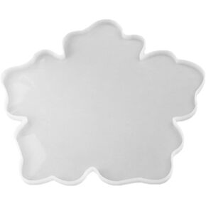Operitacx 1pc Coaster Mold Epoxy Molds Bowl Mat Mirror Surface Cup Pad Round Silicone Resin Casting Molds Silicone