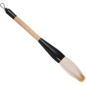 PATIKIL Chinese Calligraphy Brush, Traditional Writing Watercolor Wood Brush Ink Pen for Drawing, Painting, Writing, Art Supplies, Burlywood