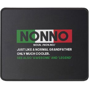 Funny Nonno Italian Grandfather Definition Gift Mouse Pad Gift for Grandpa from Grandkids - Mouse Mat 9.5 Inch