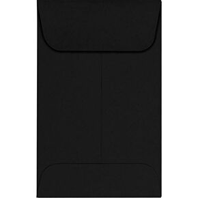 LUXPaper #1 Coin Envelopes | 2 1/4" x 3 1/2" | Midnight Black | 80lb. Text | 250 Qty
