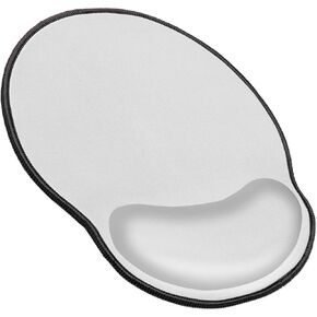 Meffort Inc Mouse Pad with Wrist Rest Support & Stitched Edges, Durable Ergonomic Gaming Mousepad - Black with Red Edges