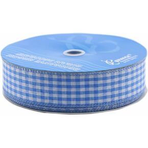 Berwick Wired Edge Picnic Craft Ribbon, 1-1/2-Inch by 50-Yard Spool, Blue