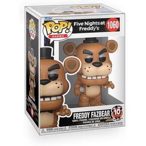 Five Nights at Freddy's (FNAF) - Freddy Fazbear 10th Year Anniversary Edition Vinyl Figure Bundle with Compatible Funko Pop Box Protector