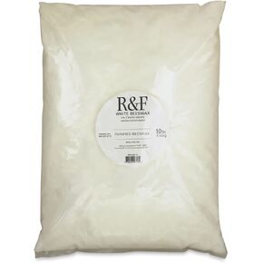 R&F Handmade Paints 910-10 Encaustic White Beeswax, 10-Pound