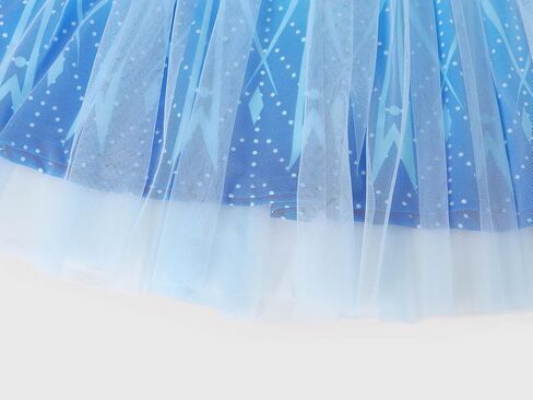 HenzWorld Girls Princess Dress up Kids Short Flutter Sleeve Tulle Dress Toddler Costume Theme Birthday Party Gift Outfits in Kuwait