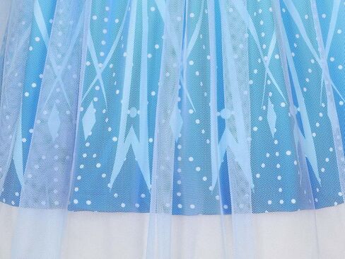 HenzWorld Girls Princess Dress up Kids Short Flutter Sleeve Tulle Dress Toddler Costume Theme Birthday Party Gift Outfits in Kuwait