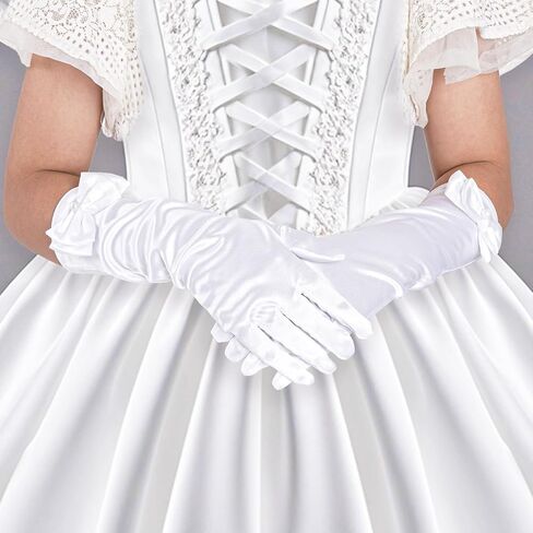 hoyuwak Princess Gloves Bow Gloves Costume Gloves Princess Dress Up Gloves for Birthday Halloween Party Wedding in Saudi Arabia