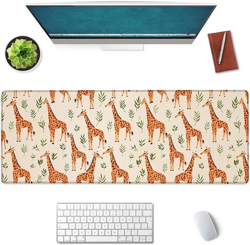 Manatee Mouse Pad, Gaming Mouse Pad, Non-Slip Rubber Base, Office Accessories, Desk Mat, Marine Life MousePads for School, Work, Home Decor Gifts 31.5" x 11.8" in Kuwait