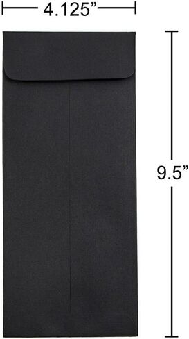 JAM PAPER #14 Policy Business Premium Recycled Envelopes - 5 x 11 1/2 - Black Linen - 50/Pack in Kuwait
