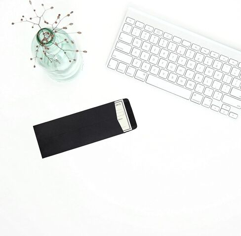 JAM PAPER #14 Policy Business Premium Recycled Envelopes - 5 x 11 1/2 - Black Linen - 50/Pack in Kuwait