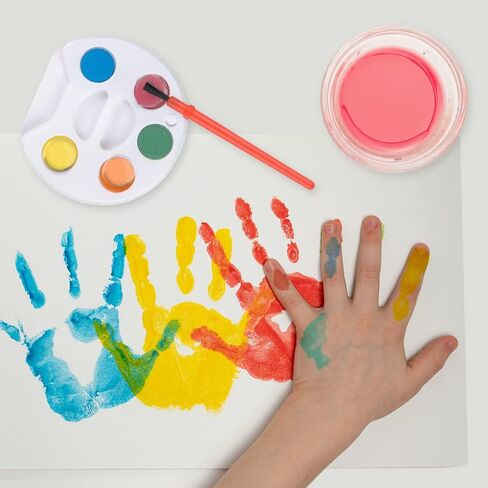 Mini Watercolor Paint Set, Pack of 24, Bulk Paint Palette, 5 Color Mini Paint Set Kit with Brushes, Art Party Favors for Kids 3-5 Boys & Girls, Educational Paint Party Favors for Party in Kuwait