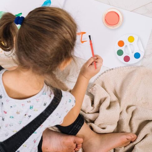 Mini Watercolor Paint Set, Pack of 24, Bulk Paint Palette, 5 Color Mini Paint Set Kit with Brushes, Art Party Favors for Kids 3-5 Boys & Girls, Educational Paint Party Favors for Party in Kuwait