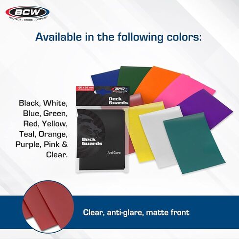 BCW Deck Guard - Double Matte Grey Card Sleeves | Acid-Free, Archival-Safe, No PVC | Anti-Glare Matte Finish | Fits Standard 2½" x 3½" Game Cards | Durable Deck Protector Sleeves | 50 Ct in Saudi Arabia