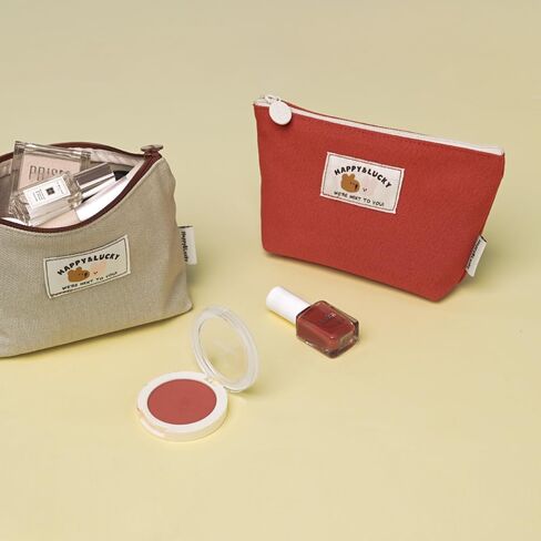 Monolike Unmatched Friends daily Pouch, Pink - Pencil Pouch, Portable Pencil Bag, Pencil Case, Office Pouch case in Kuwait