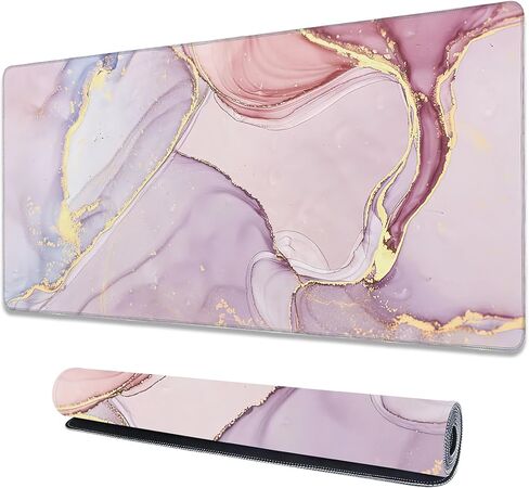 Art Colorful Florals Extended Large Mouse Pad,Large Gaming Mouse Pad,Extended Big Desk Mat Keyboard Pad,Waterproof Non-Slip Desk Mat for Home Office and Gaming 35.4x15.7 Inch in Kuwait